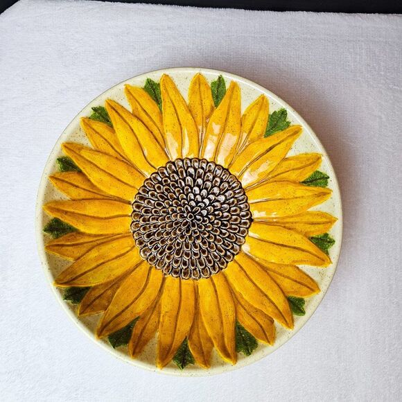 Vintage Vicky Wesley Signed Numbered Sunflower Teapot Bowl Cup Set - Picture 5 of 15